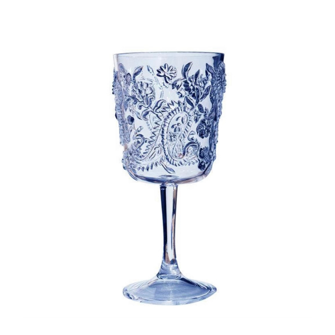 Blue Outdoor Drinking Glass