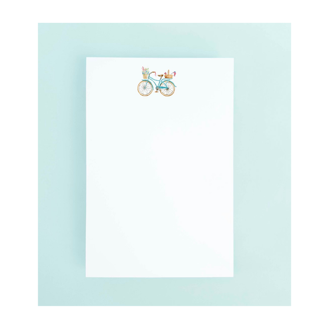 Note Pad with Charleston Bike