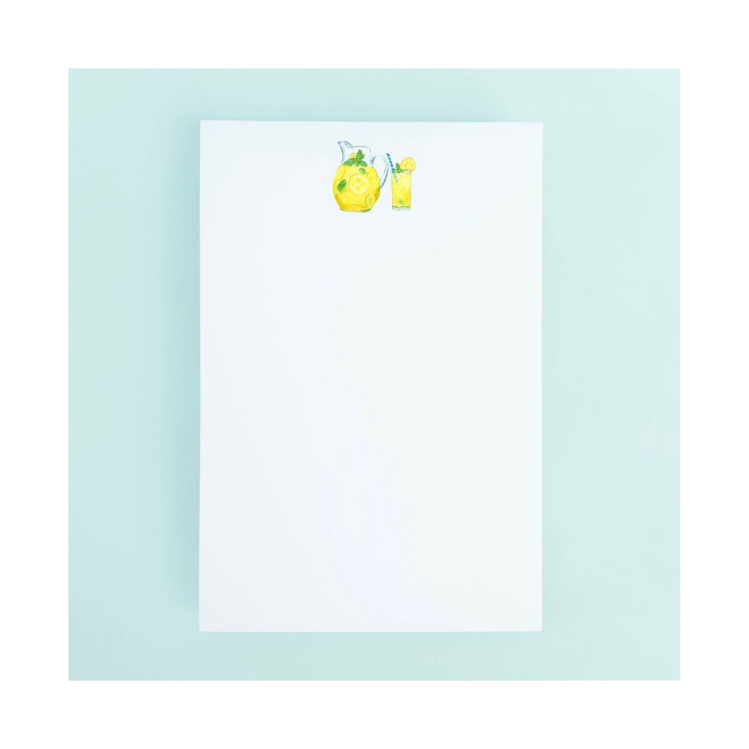 Note Pad with Lemonade Pitcher