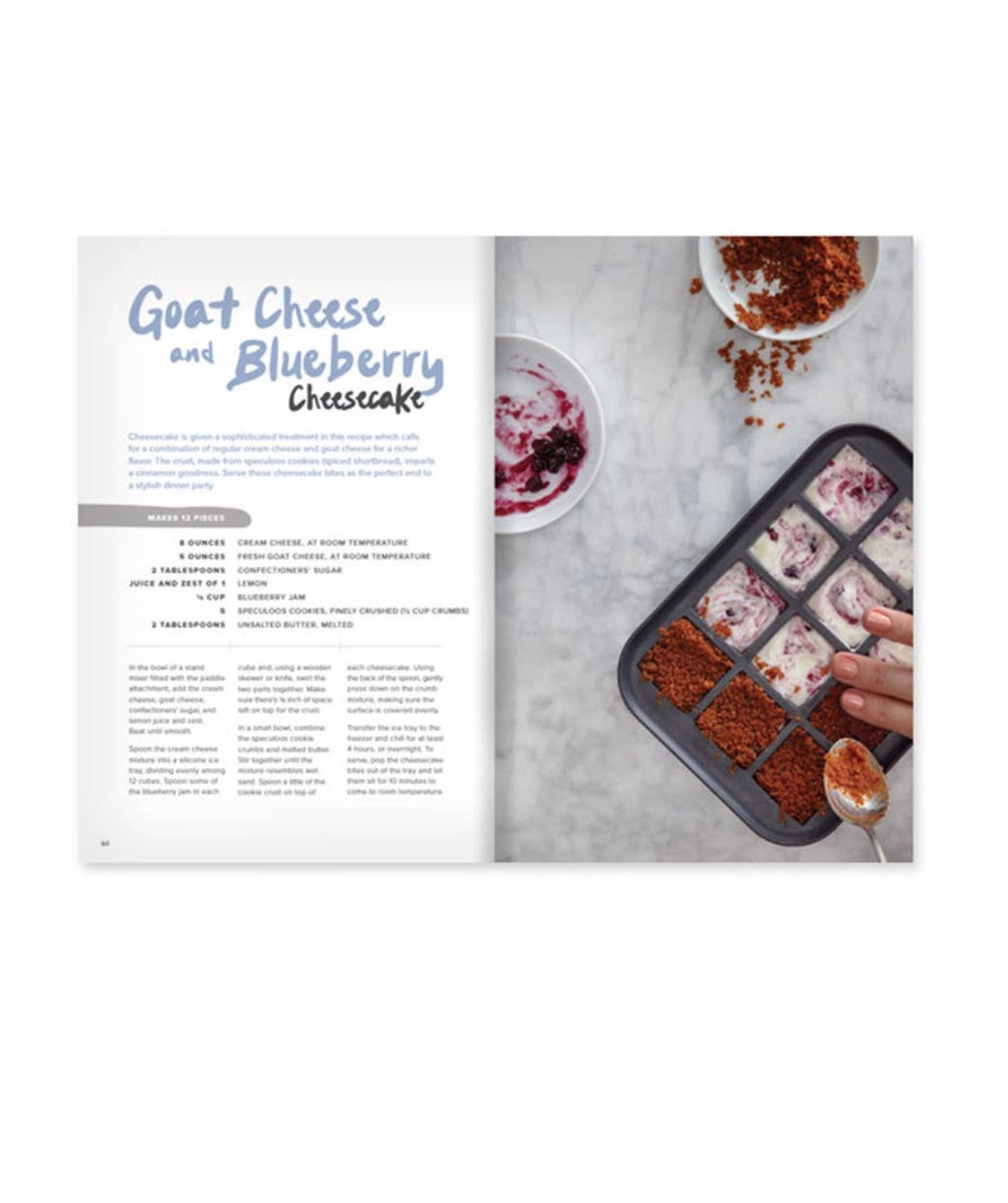 Try the Goat cheese and blueberry cheesecake recipe