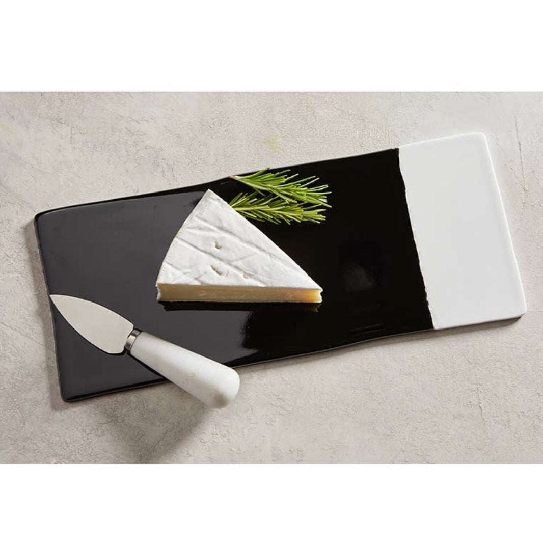 Petite Black & White Color Block Tray