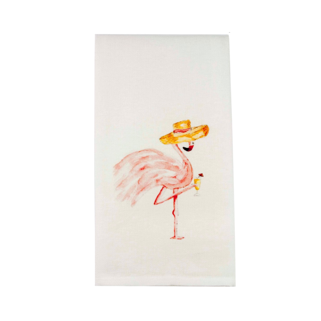 Flamingo Tea Towel