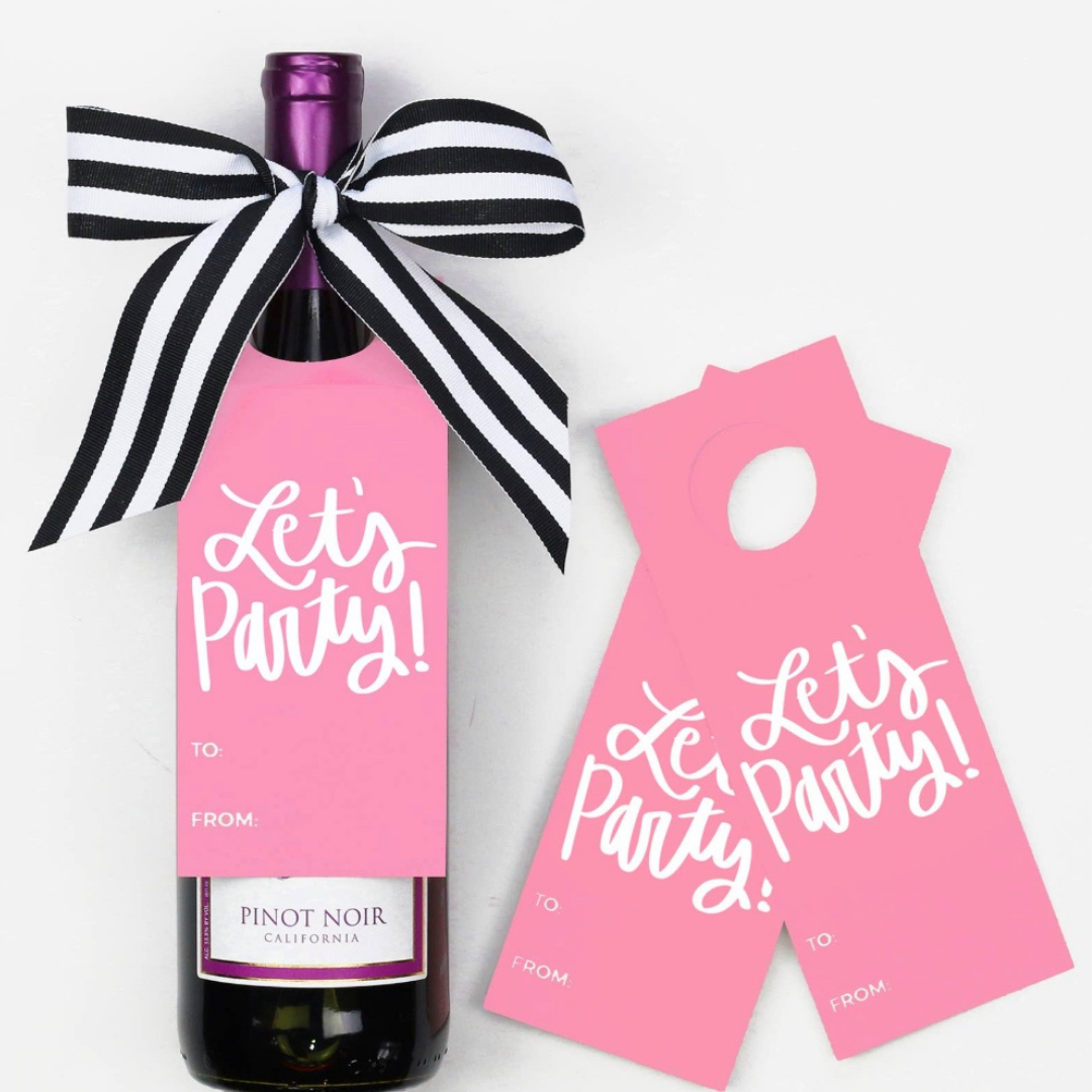 Let's Party Bottle Tags! (Set of 3)