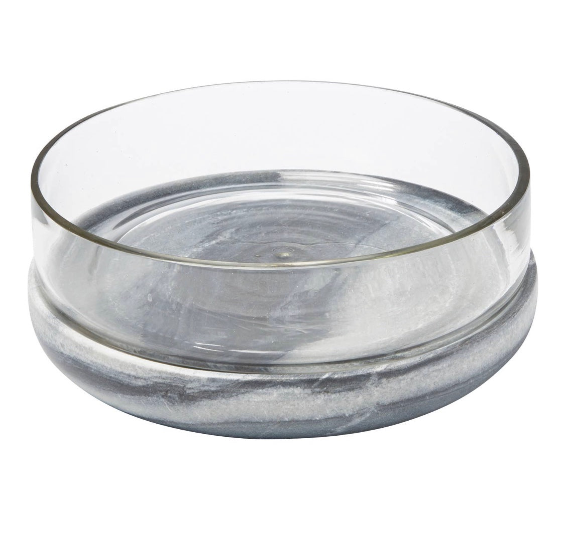 Grey Marble Dip/Serving Bowl
