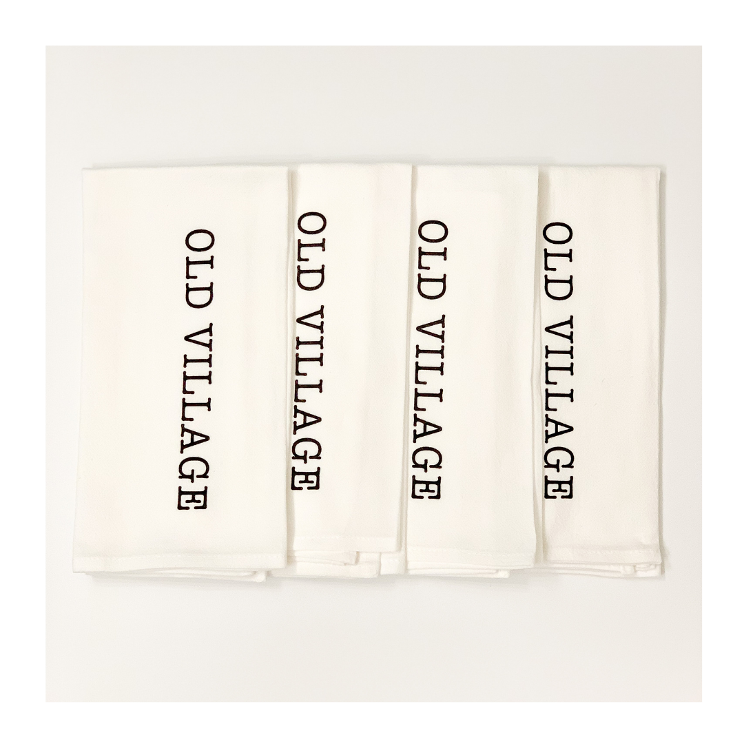 Old Village Cloth Napkins (Set of Four)