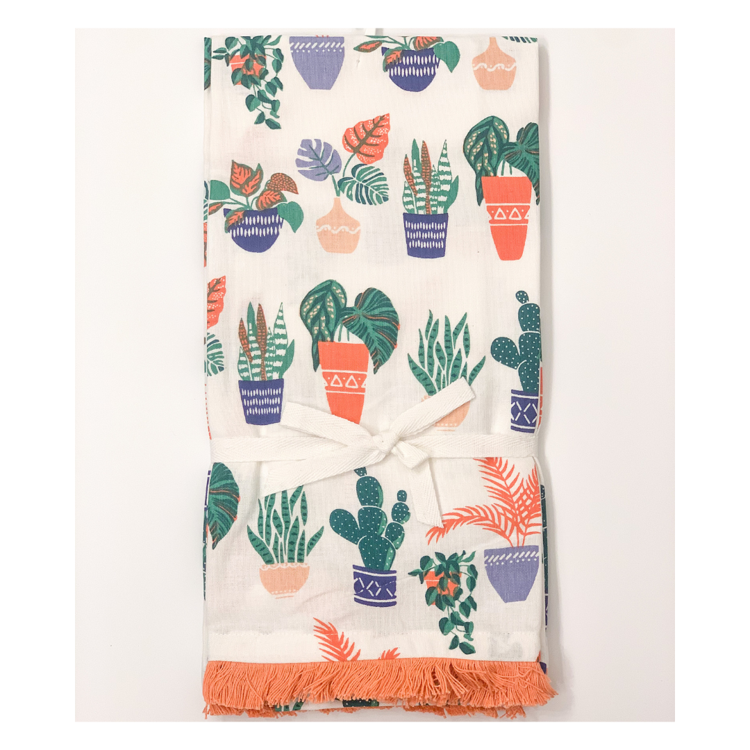 Potted Plants Tea Towel (Set of Two)
