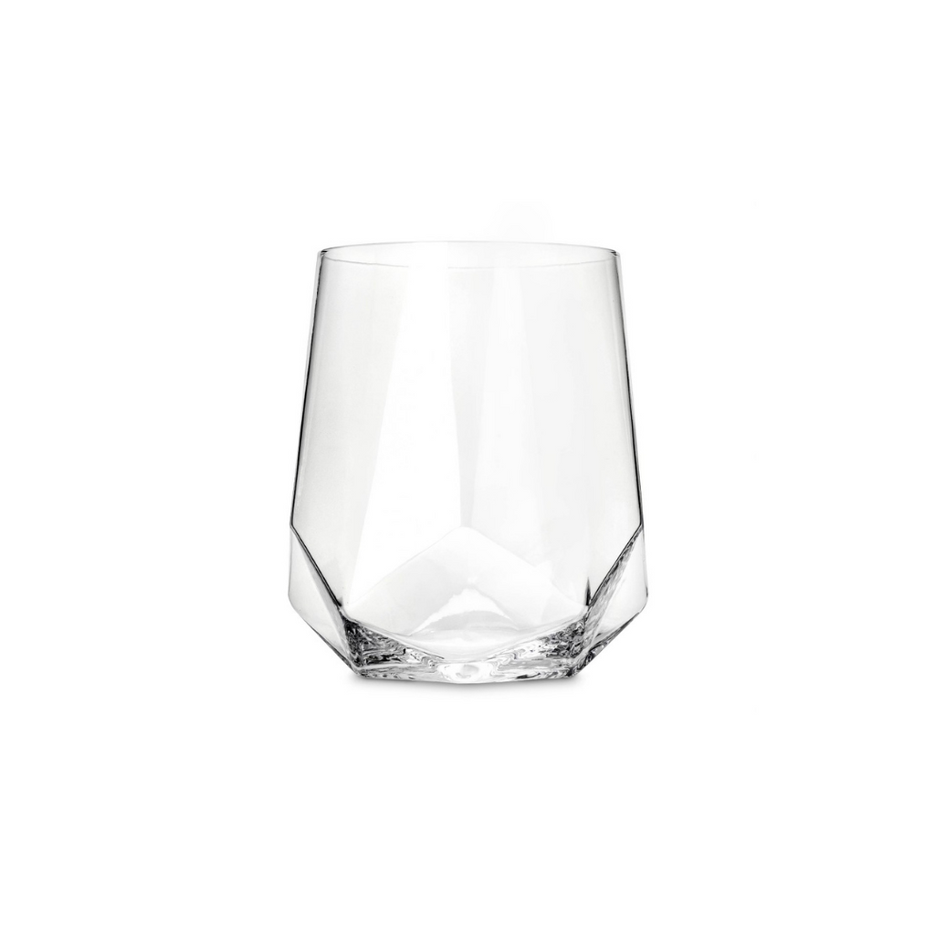 Faceted Crystal Wine Glass (Set of Two)